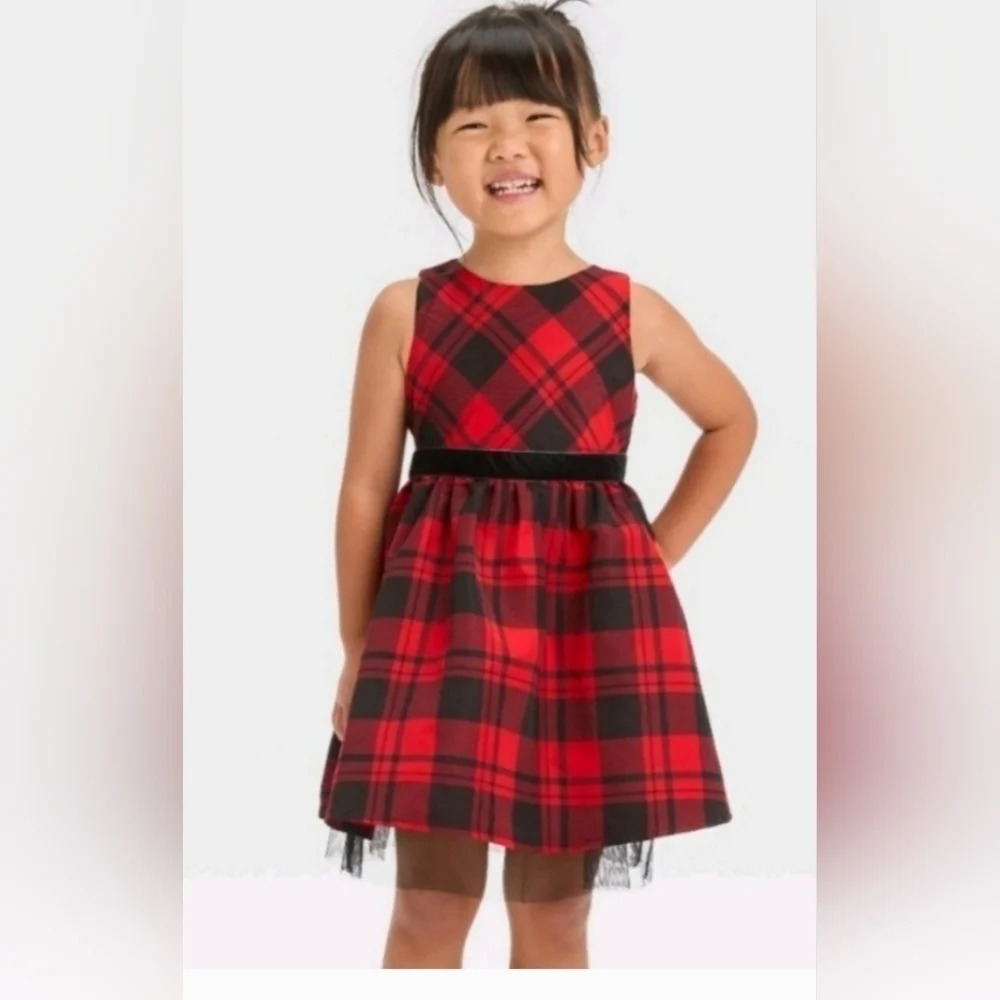 Toddler‎ Girls' Plaid Dress - Cat & Jack
